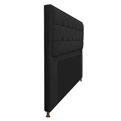 Cabeceira Copenhague 160cm Queen Size Suede Preto