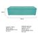 Calçadeira Munique 140cm Casal Suede Azul Tiffany Adj Decor