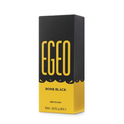 Perfume Masculino Egeo Bomb Black Deo Colônia 90ml QHS - O Boticário