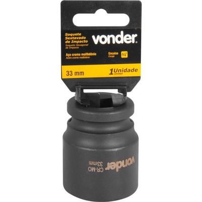 Soquete Sextavado De Impacto Encaixe 3-4 33mm Vonder