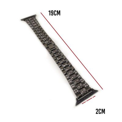 Pulseira Smartwatch Kit 2 Pulseiras Luxo Pedra Strass Smartb