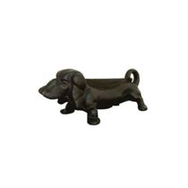 Capacho Formato Cachorro Ferro Fundido Cor Preto 38x14cm