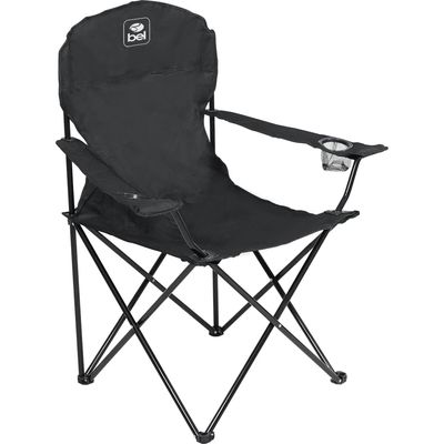 Cadeira Camping Dobrável Araguaia Comfort Max Preta Bel Único