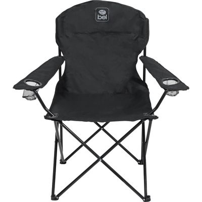 Cadeira Camping Dobrável Araguaia Comfort Max Preta Bel Único