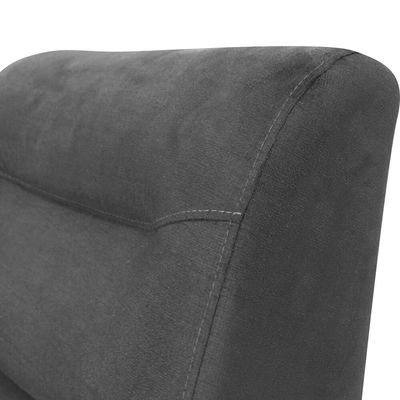 Poltrona Reclinável Classic em Veludo com 2 Posições Matrix Cinza