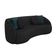 Sofá 3 Lugares Para Sala Living Olimpo 240 cm M03 Couríssimo Preto - Lyam Decor