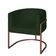Poltrona Base Industrial Bronze Sala de Estar Lety Veludo Verde