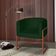 Poltrona Base Industrial Bronze Sala de Estar Lety Veludo Verde
