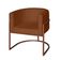 Poltrona Base Industrial Bronze Sala de Estar Lety Veludo Terracota