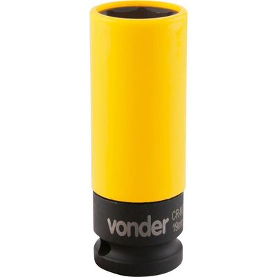 Soquete Sextavado Impacto Encaixe 1-2" 19mm Vonder