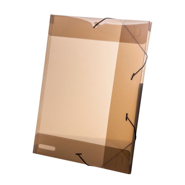 Pasta Aba Elástico Dello Line Lombo 2cm Fumê 33,5x23,5cm