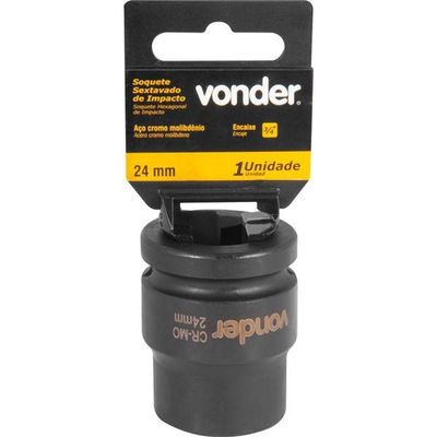 Soquete Sextavado De Impacto Encaixe 3-4 24mm Vonder