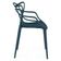 Kit 4 Cadeiras De Jantar Allegra Design Empilhável - Azul Marinho
