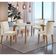 Conjunto Mesa Liz 120cm Em Mdf 4 Cadeiras Athenas Moderna Vel.creme /off White/imbuia