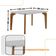 Conjunto Mesa Liz 120cm Em Mdf 4 Cadeiras Athenas Moderna Turim / Off White / Imbuia
