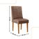Conjunto Com 2 Cadeiras Mdf Eloise P/ Sala De Jantar Moderna Tork/naturale