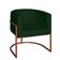 Poltrona Base Industrial Bronze Kit 2 Lety Veludo Verde