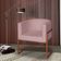 Poltrona Base Industrial Bronze Kit 2 Lety Veludo Rose