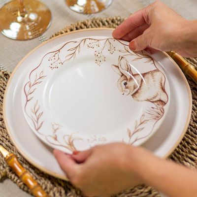 Prato De Sobremesa Copa E Cia Aquarelle Em Cerâmica Memórias De Páscoa Easter