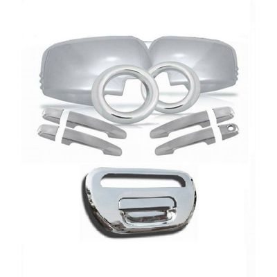 Kit Aplique Cromado Maçaneta Retrovisor Traseira Moldura Milha L200 Triton 2012 à 2013