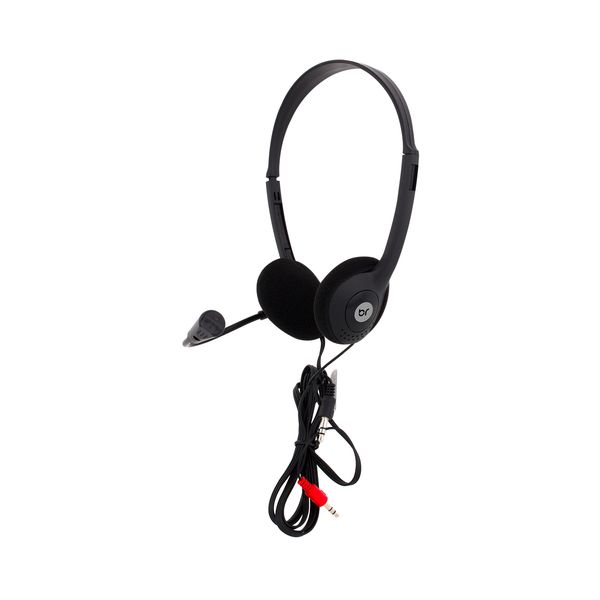 Headset Bright Office Haste Regulável e Microfone Preto 010