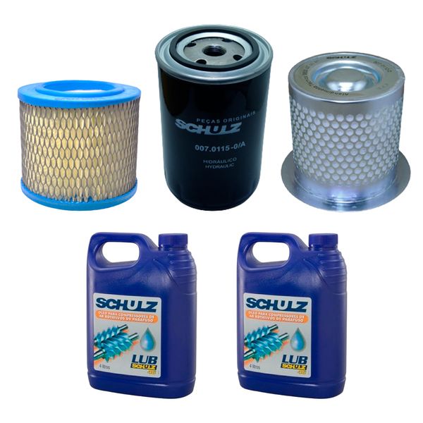Kit Preventiva Compressor Parafuso Schulz SRP 2005 2008 2010 2015 TA05C TA08C TA10C TA15C CSRP2008 Kit Preventiva Compressor Parafuso Schulz SRP 2005 2008 2010 2015 TA05C TA08C TA10C TA15C CSRP2008