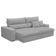Sofá Retrátil Reclinável Para Sala 4 Lugares 280cm Senzi F04 Veludo Cinza - Lyam Decor