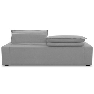Sofá Retrátil Reclinável Para Sala 3 Lugares 210cm Senzi F04 Veludo Cinza - Lyam Decor