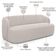 Sofá 2 Lugares 170cm Com Poltrona Giratória Orgânica Heidy F04 Bouclê Bege - Lyam Decor
