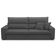 Sofá Retrátil Reclinável Para Sala 3 Lugares 230cm Senzi F04 Veludo Cinza Escuro - Lyam Decor