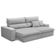 Sofá Retrátil Reclinável Para Sala 3 Lugares 230cm Senzi F04 Linho Cinza - Lyam Decor