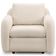Poltrona Decorativa Orgânica Sala de Estar Living Eliot F04 Linho Tramado Creme - Lyam Decor