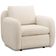 Poltrona Decorativa Orgânica Sala de Estar Living Eliot F04 Linho Tramado Creme - Lyam Decor