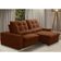 Sofá Retrátil Reclinável Para Sala 3 Lugares 250cm Curie F04 Veludo Terracota - Lyam Decor