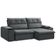 Sofá Retrátil Reclinável Para Sala 3 Lugares 250cm Zayn F04 Veludo Cinza Escuro - Lyam Decor