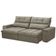 Sofá Retrátil Reclinável Para Sala 3 Lugares 250cm Asaph F04 Veludo Marrom Claro - Lyam Decor