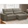 Sofá Retrátil Reclinável Para Sala 3 Lugares 250cm Asaph F04 Veludo Marrom Claro - Lyam Decor