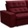 Sofá Retrátil Reclinável Para Sala 3 Lugares 250cm Vincent F04 Veludo Vermelho - Lyam Decor