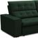 Sofá Retrátil Reclinável Para Sala 3 Lugares 250cm Vincent F04 Veludo Verde - Lyam Decor