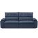Sofá Retrátil Reclinável Para Sala 3 Lugares 250cm Niels F04 Veludo Azul - Lyam Decor