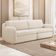Sofá 4 Lugares Orgânico Sala de Estar Living 276cm Eliot F04 Linho Tramado Creme - Lyam Decor