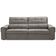 Sofá Retrátil Reclinável Para Sala 3 Lugares 210cm Samir F04 Veludo Marrom Claro - Lyam Decor
