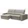 Sofá Retrátil Reclinável Para Sala 3 Lugares 250cm Niels F04 Veludo Bege - Lyam Decor