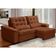 Sofá Retrátil Reclinável Para Sala 3 Lugares 230cm Maresi F04 Veludo Terracota - Lyam Decor