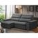 Sofá Retrátil Reclinável Para Sala 3 Lugares 210cm Nour F04 Veludo Cinza Escuro - Lyam Decor