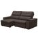 Sofá Retrátil Reclinável Para Sala 3 Lugares 230cm Nour F04 Veludo Marrom Escuro - Lyam Decor