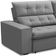 Sofá Retrátil Reclinável Para Sala 3 Lugares 250cm Vincent F04 Veludo Cinza Claro - Lyam Decor