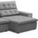 Sofá Retrátil Reclinável Para Sala 3 Lugares 250cm Vincent F04 Veludo Cinza Claro - Lyam Decor