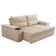 Sofá Retrátil Reclinável 3 Lugares Sala de Estar 250cm Hilst F04 Linho Bege - Lyam Decor
