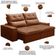 Sofá Retrátil Reclinável Para Sala 3 Lugares 210cm Aires F04 Veludo Terracota - Lyam Decor